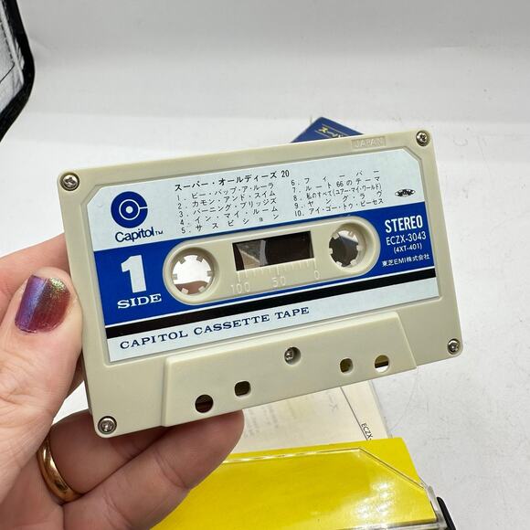 Vintage Japanese cassette tape 1970s Super Oldies 20: Hits of 50's and 60's - Picture 6 of 11